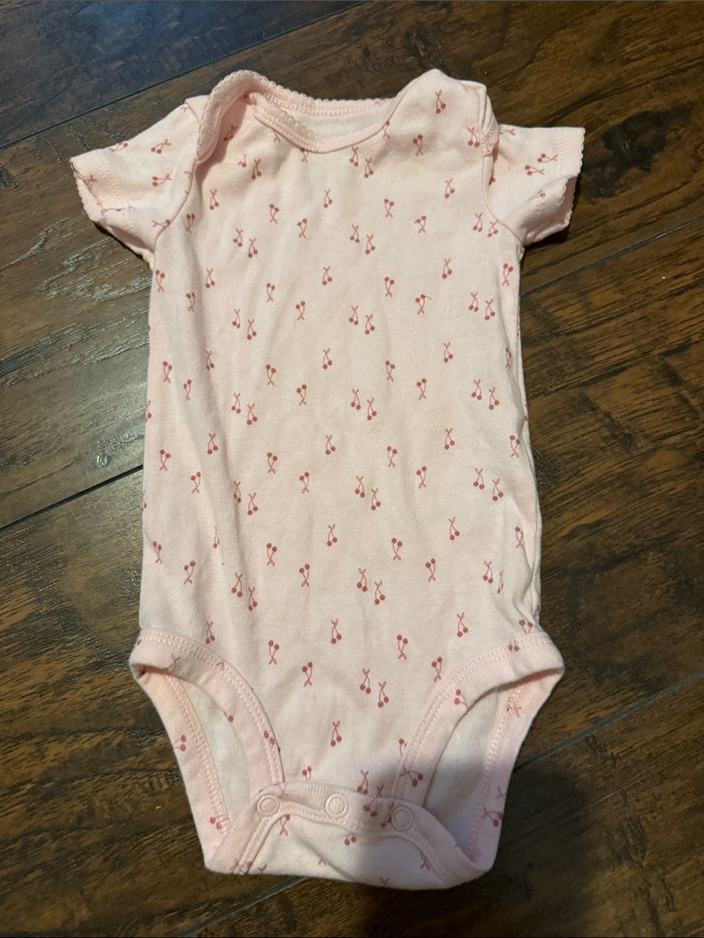 Pink cherries Onesie Shirt
